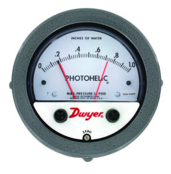 Dwyer 3000MR带开关控制的差压表